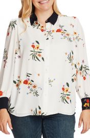 Vince Camuto Surreal Garden Button Up Shirt  Plus Size    Nordstrom at Nordstrom